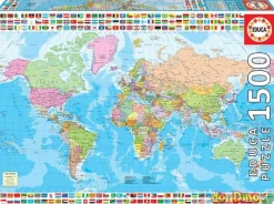 Puzzle 1500 pzas.mapamundi politico