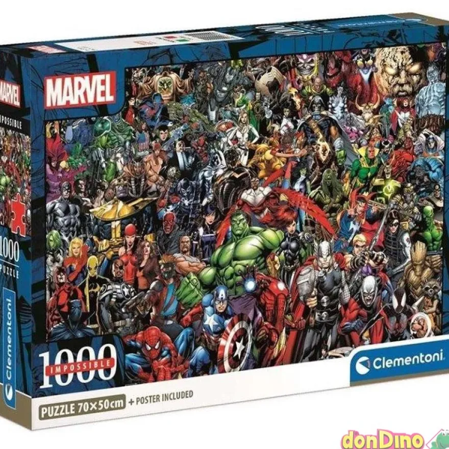 Puzzle 1000 pzas. marvel impossible poster incluido