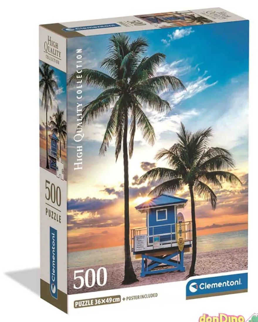 Puzzle 500 pzas.miami beach florida + poster incluido