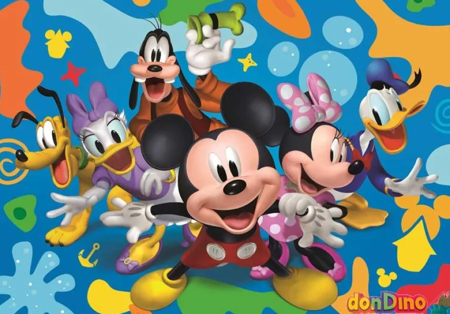 Puzzle 104 pzas. mickey y amigos supercolor