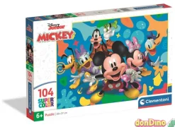 Puzzle 104 pzas. mickey y amigos supercolor
