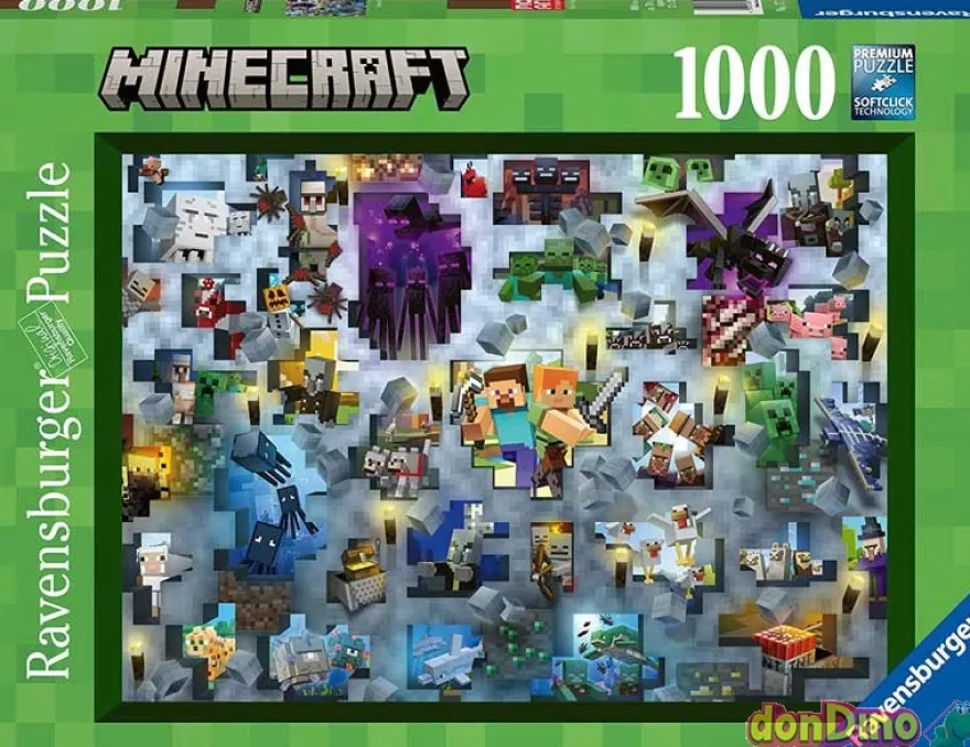 Puzzle 1000 pzas. minecraft mobs
