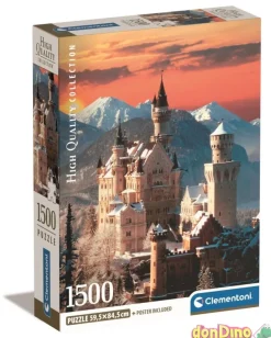 Puzzle 1500 pzas. neuschwanstein c/poster - high quality collection