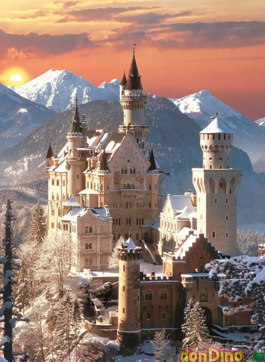 Puzzle 1500 pzas. neuschwanstein c/poster - high quality collection