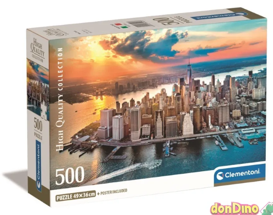 Puzzle 500 pzas. new york c/poster - high quality collection