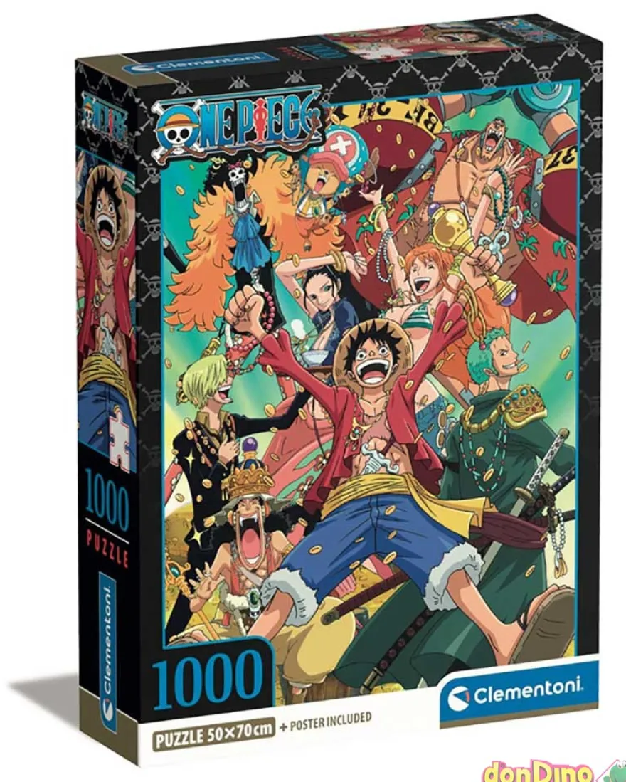 Puzzle 1000 pzas. one piece con poster