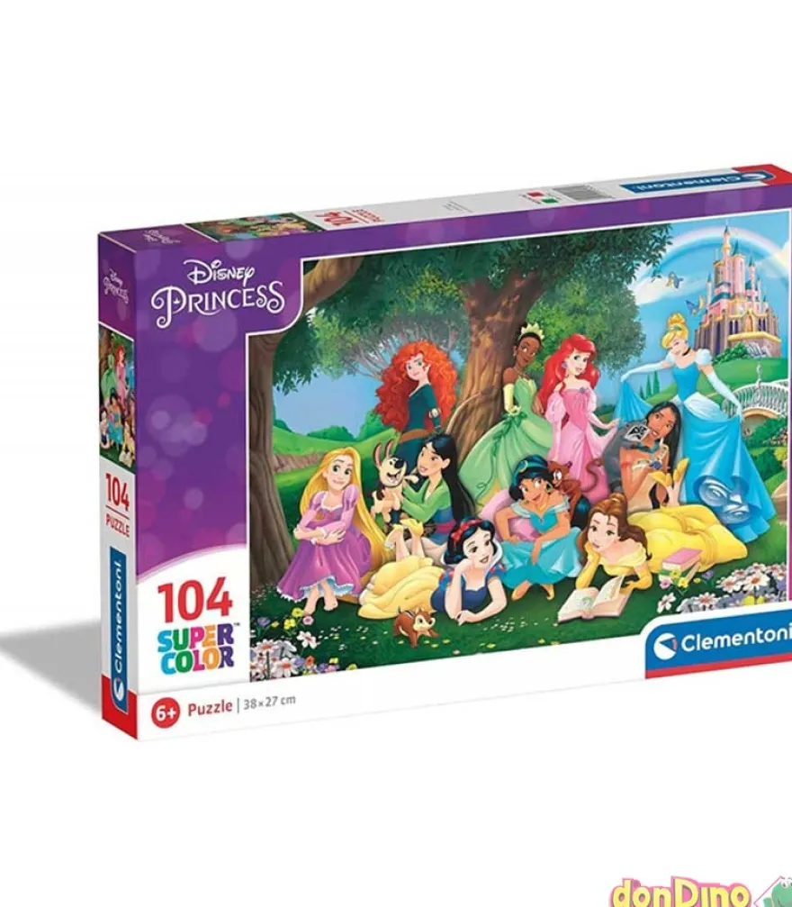 Puzzle 104 pzas. princesas disney super color
