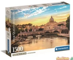 Puzzle 1500 pzas. roma con poster - high quality collection