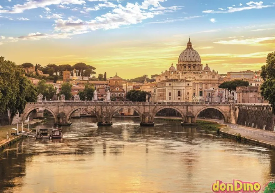 Puzzle 1500 pzas. roma con poster - high quality collection