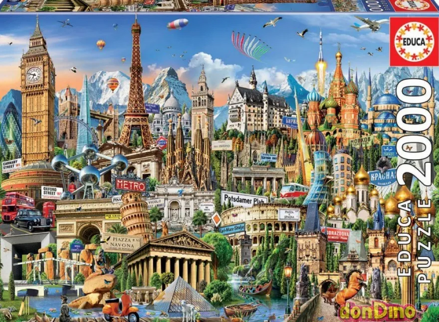 Puzzle 2000 pzas.simbolos de europa