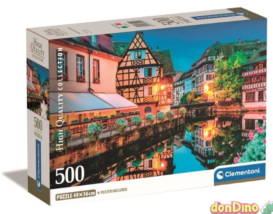 Puzzle 500 pzas. strsbourg old town c/poster - high quality collection