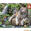 Puzzle 1000 pzas. tigres blancos de bengala