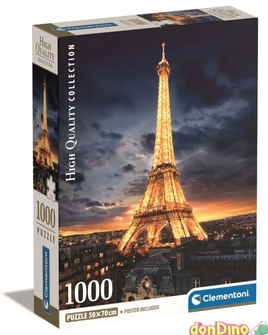 Puzzle 1000 pzas. torre eiffel c/poster - high quality collection