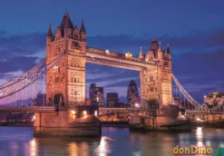 Puzzle 1000 pzas.tower bridge night c/poster - high quality collection