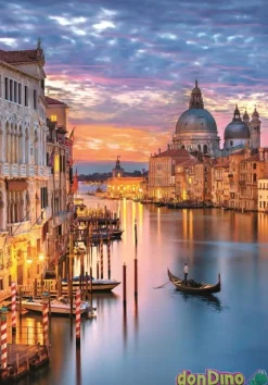 Puzzle 500 pzas. venecia iluminada con poster - high quality collection