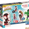 4 puzzles progresivos spidey marvel 3-6-9-12 pzas. - super color