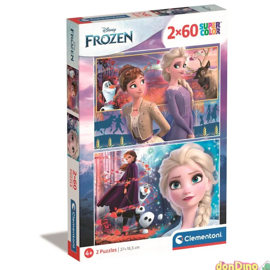 Puzzle 2x60 pzas. frozen disney
