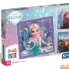 Puzzle 3x48 pzas. frozen disney super color