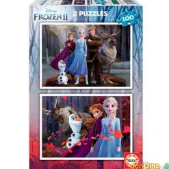 Puzzle 2x100 pzas. frozen ii