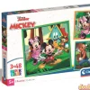 Puzzle 3x48 pzas. mickey super color