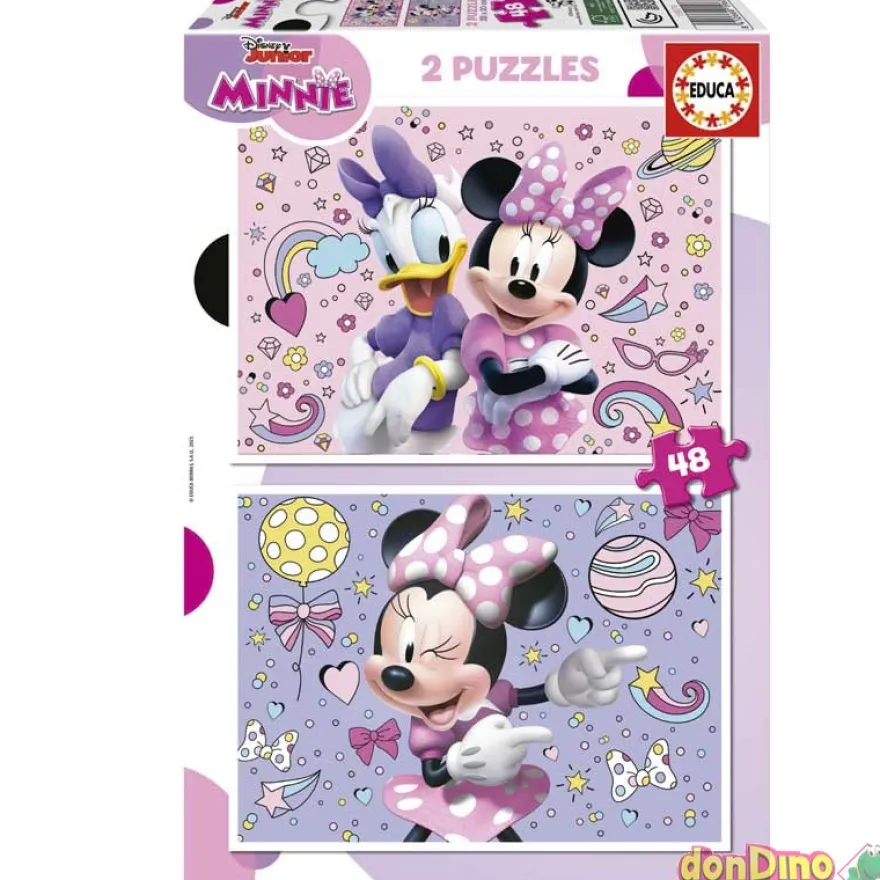 Puzzle 2x48 pzas. minnie