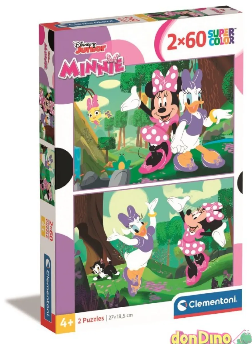Puzzle 2x60 pzas. minnie super color
