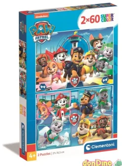 Puzzle 2x60 pzas. patrulla canina super color