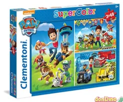 Puzzle 3x48 pzas. patrulla canina supercolor