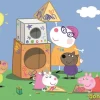 Puzzle 2x60 pzas. peppa pig super color