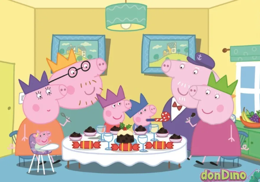 Puzzle 2x20 pzas. peppa pig super color