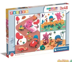 Puzzle 3x48 pzas. pocoyo supercolor