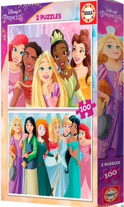 Puzzle 2x100 pzas. princesas disney