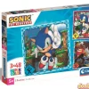 Puzzle 3x48 pzas. sonic super color