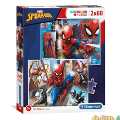 Puzzle 2x60 pzas. spider-man super color