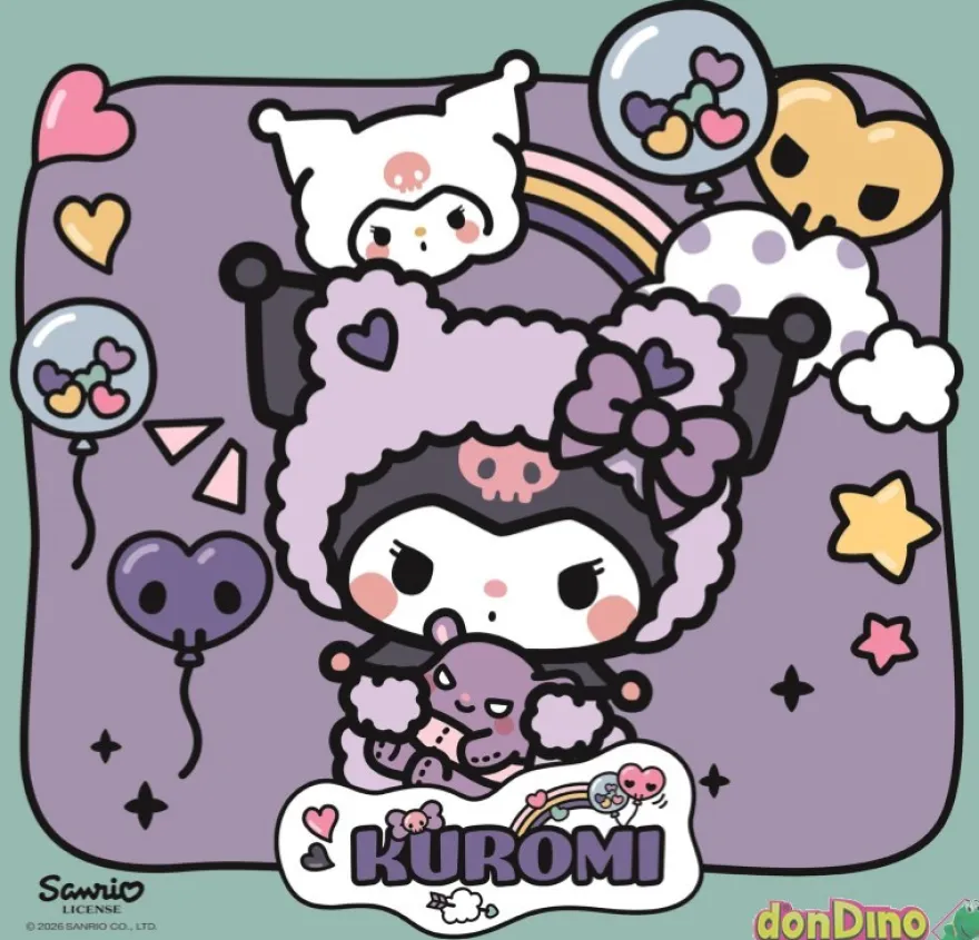 Puzzle 3x48 pzas. square kuromi