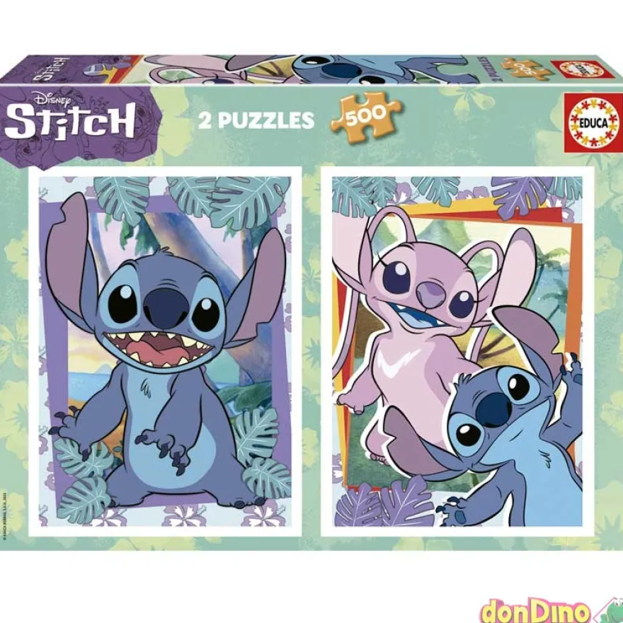 Puzzle 2x500 pzas. stitch disney