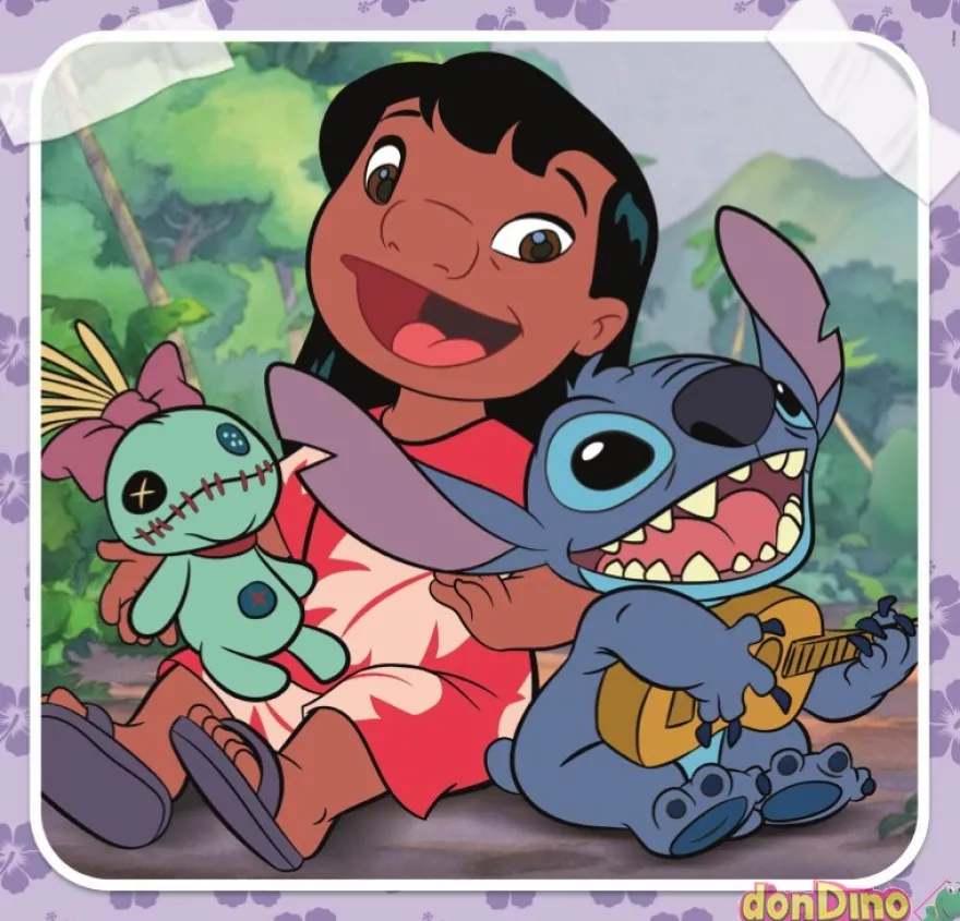 Puzzle 3x48 pzas. stitch disney super color