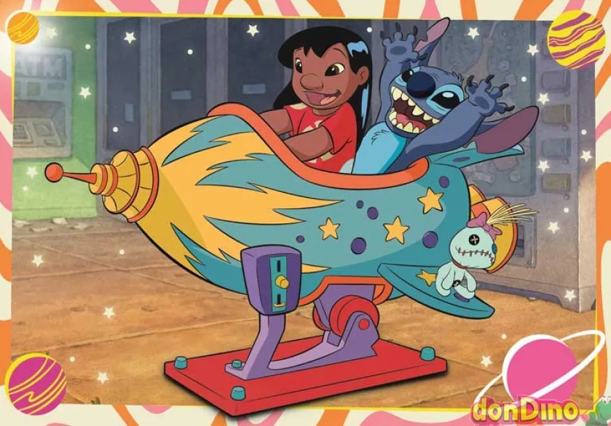 Puzzle 2x60 pzas. stitch disney super color