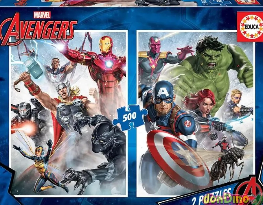 Puzzle 2x500 pzas. vengadores