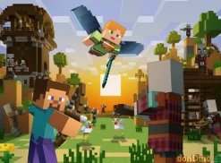 Puzzle xxl 150 pzas. minecraft construcción y aventura