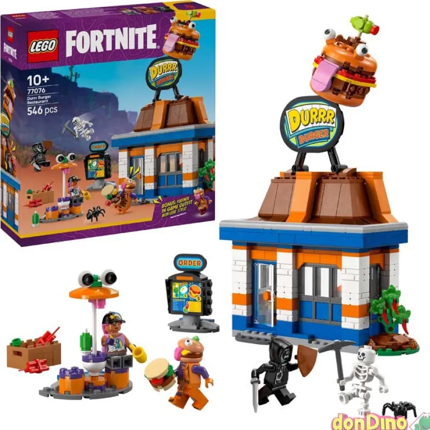 Restaurante hamburrrguesa lego fort lego fortnite - 546 pzas.