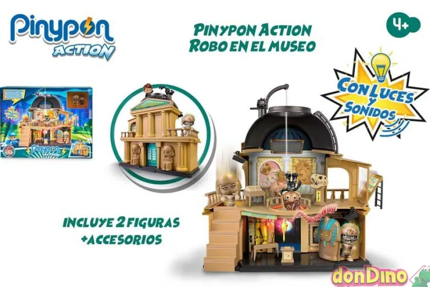 Robo en el museo pinypon action luz y sonido
