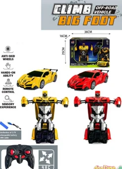 Robot transformable r/c 1:14 c/luz batería y cargador