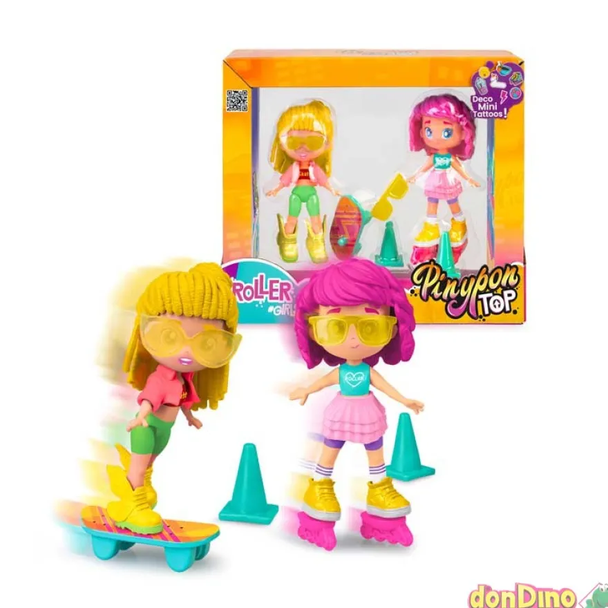 Roller girls pinypon top deco mini tattoos