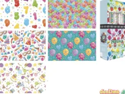 Rollo papel regalo party 70x200 cm. surtidos
