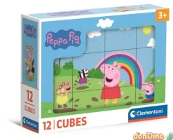 Rompecabezas 12 cubos peppa pig