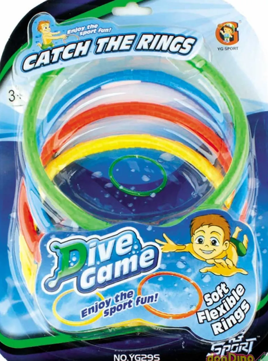 Set 4 aros colores piscina
