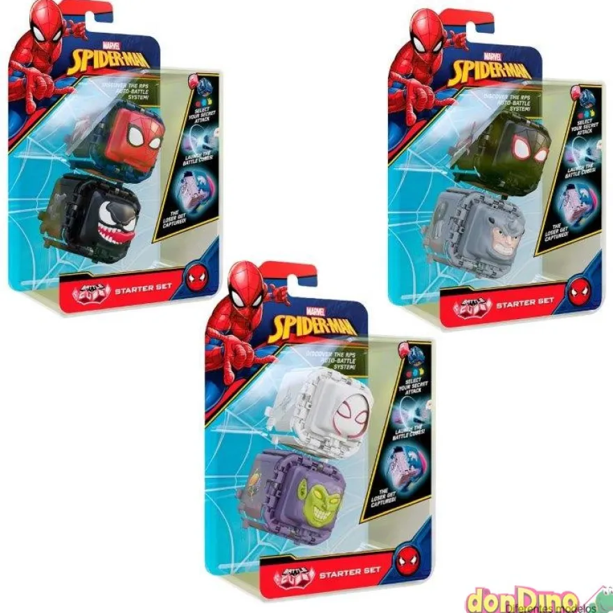 Set 2 battle cubes spider-man