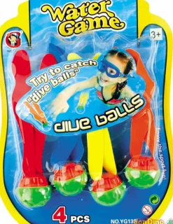 Set 4 bolas sumergibles piscina