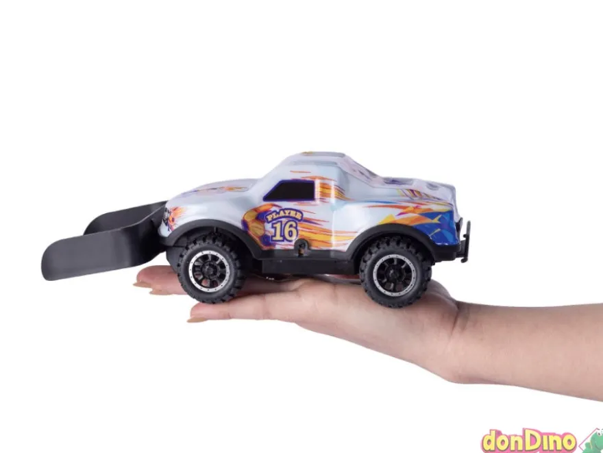 Set 2 coches r/c football league con 2 porterias y 1 balon - con luz